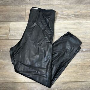 Abercrombie & Fitch Black Faux Leather Leggings Sz XL